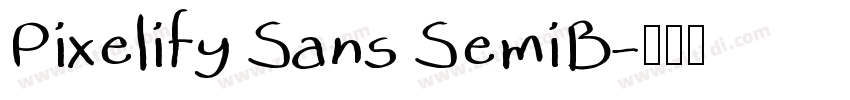 Pixelify Sans SemiB字体转换